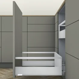 Tiroir pour poubelles avec tubes E (H : 209 mm)