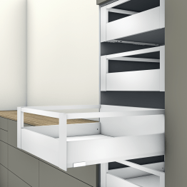 Tiroir à l'anglaise E avec tubes (H : 209 mm)