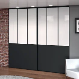 Porte coulissante double